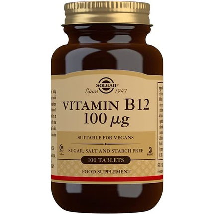 Solgar Vitamina B12 100 µg Cianocobalamina 100 comprimidos