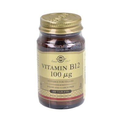 Solgar Vitamina B12 100 µg (Cianocobalamina) 100 comprimidos