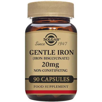Solgar Hierro Gentle Hierro bisglicinato 20mg 90 cápsulas vegetales Solgar Hierro Gentle Hierro bisglicinato 20mg 90 cápsulas vegetales