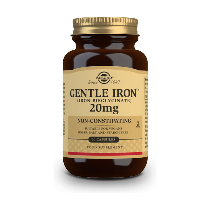 Solgar Hierro Gentle Hierro bisglicinato 20 mg 90 cápsulas vegetales