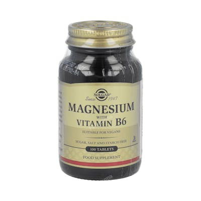SOLGAR Magnesio + B6 100 Comp. SOLGAR Magnesio + B6 100 Comp.