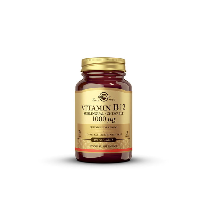 Solgar Vitamina B12 1000 mcg Cianocobalamina Cápsulas Masticables Solgar Vitamina B12 1000 mcg Cianocobalamina Cápsulas Masticables