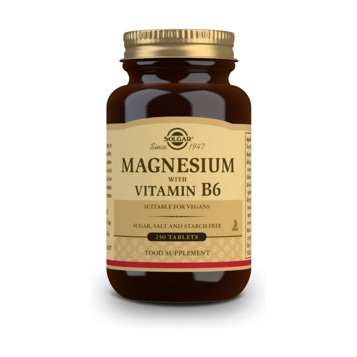 SOLGAR Magnesio con Vitamina B6 250 Comprimidos