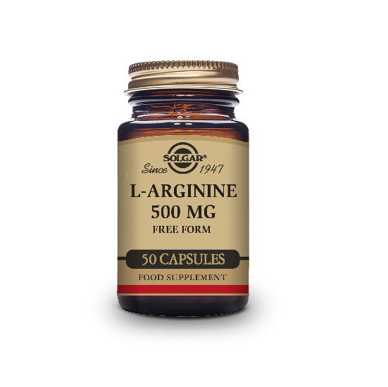 Solgar L-Arginina 500 mg, 50 cápsulas vegetales