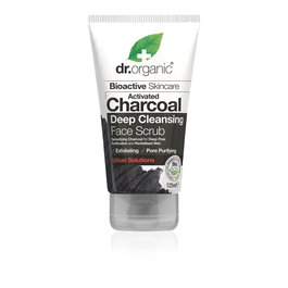 Dr. Organic Exfoliante Facial BIOACTIVE ORGANIC Deep Cleansing con Carbón Activado - Limpieza Profunda, Pura Piel - 125 ml