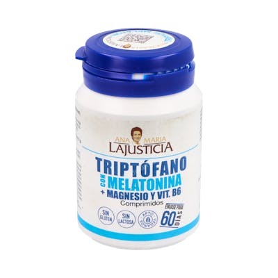Ana Maria Lajusticia Triptófano con Melatonina, Magnesio y Vitamina B6, 60 comprimidos