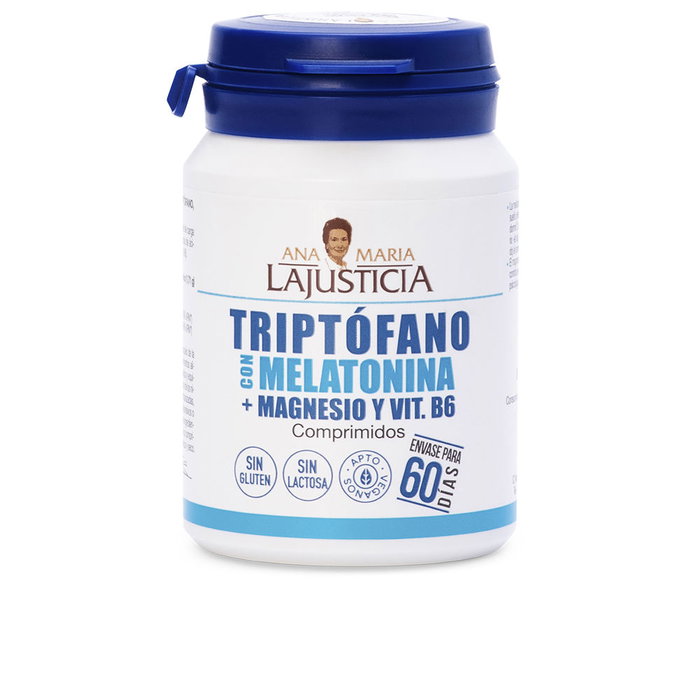 ANA MARIA LAJUSTICIA Triptófano con Melatonina, Magnesio y Vitamina B6, 60 comprimidos ANA MARIA LAJUSTICIA Triptófano con Melatonina, Magnesio y Vitamina B6, 60 comprimidos