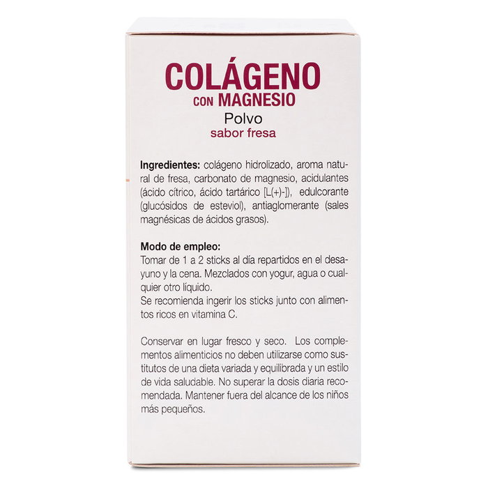 ANA MARIA LAJUSTICIA Colágeno con Magnesio sabor fresa 20 sticks ANA MARIA LAJUSTICIA Colágeno con Magnesio sabor fresa 20 sticks