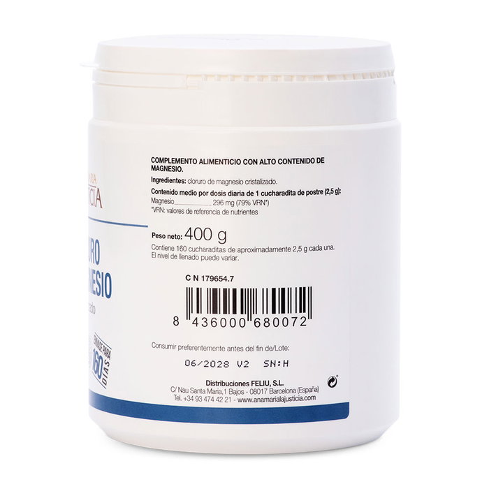 Ana Maria Lajusticia Cloruro de Magnesio Cristalizado 400 g Ana Maria Lajusticia Cloruro de Magnesio Cristalizado 400 g