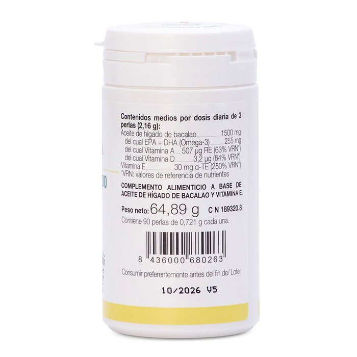 Ana Maria Lajusticia Aceite de Hígado de Bacalao + Vitamina E, 90 Perlas Ana Maria Lajusticia Aceite de Hígado de Bacalao + Vitamina E, 90 Perlas