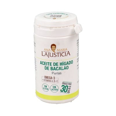 Ana Maria Lajusticia Aceite de Hígado de Bacalao con Vitamina E, 90 perlas