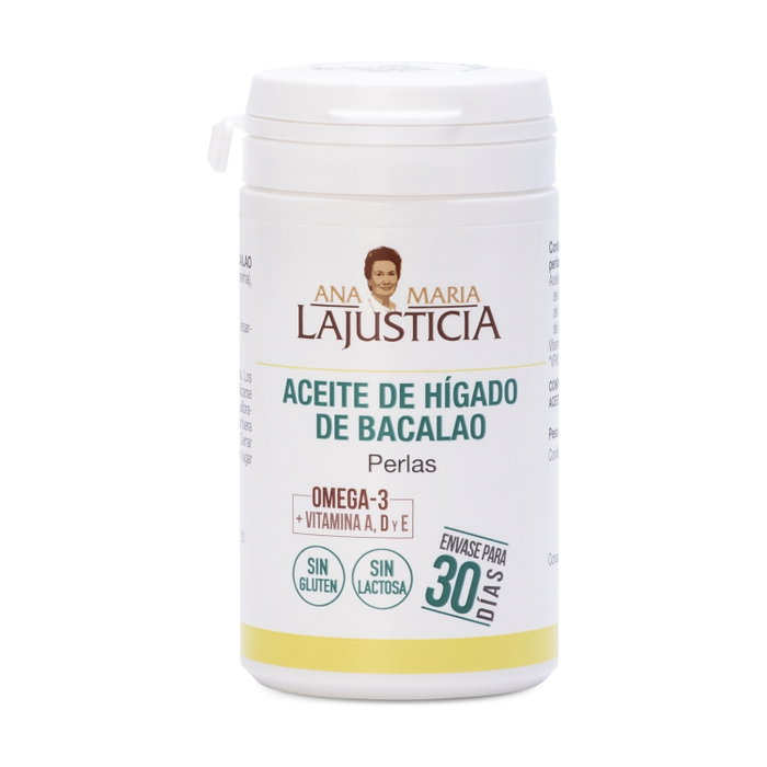 Ana Maria Lajusticia Aceite de Hígado de Bacalao con Vitamina E, 90 perlas