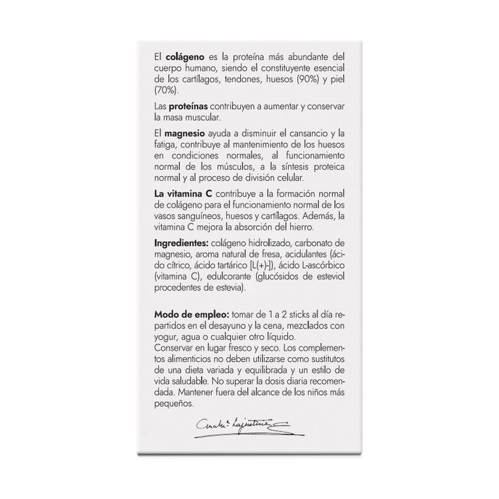 Ana Maria Lajusticia AmlSport Colágeno con Magnesio y Vitamina C sabor fresa 20 sticks Ana Maria Lajusticia AmlSport Colágeno con Magnesio y Vitamina C sabor fresa 20 sticks