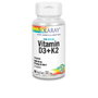 Solaray Vitamina D3 4000 UI y K2 MK-7 50 mcg, 60 Cápsulas Vegetales