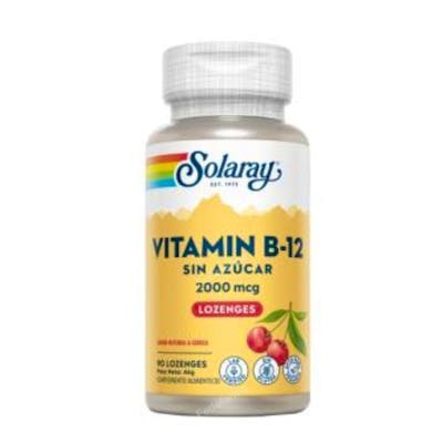 SOLARAY Vitamina B12 2000 mcg, 90 comprimidos sublinguales