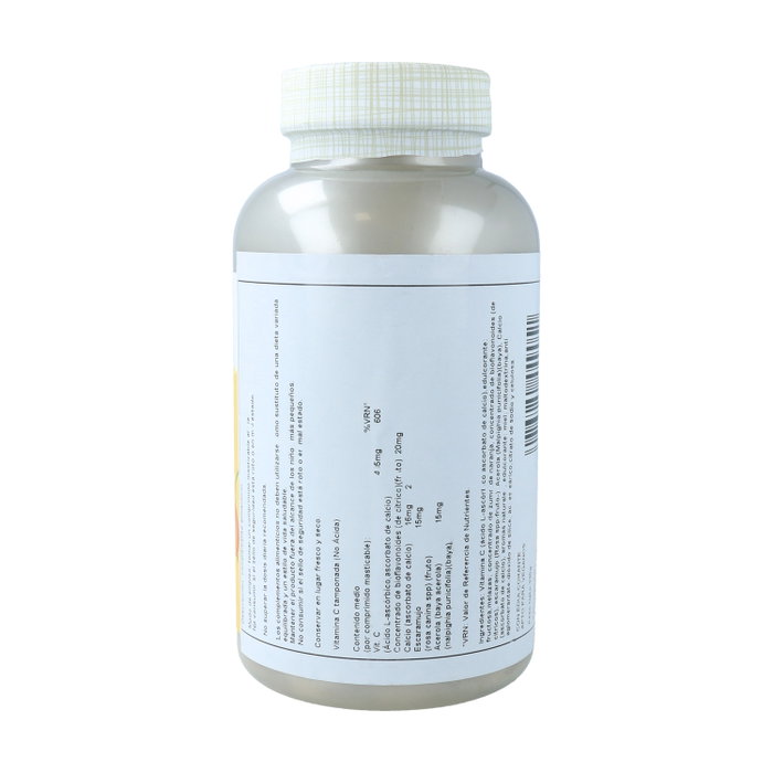 Solaray Vitamina C 500mg Masticable Naranja 100 Comprimidos