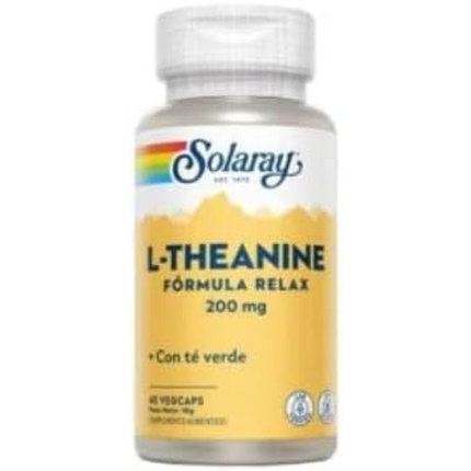 SOLARAY L-teanina 200 mg, 45 cápsulas vegetales