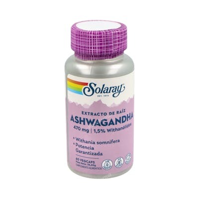 SOLARAY Ashwagandha 470mg 60 VegCaps