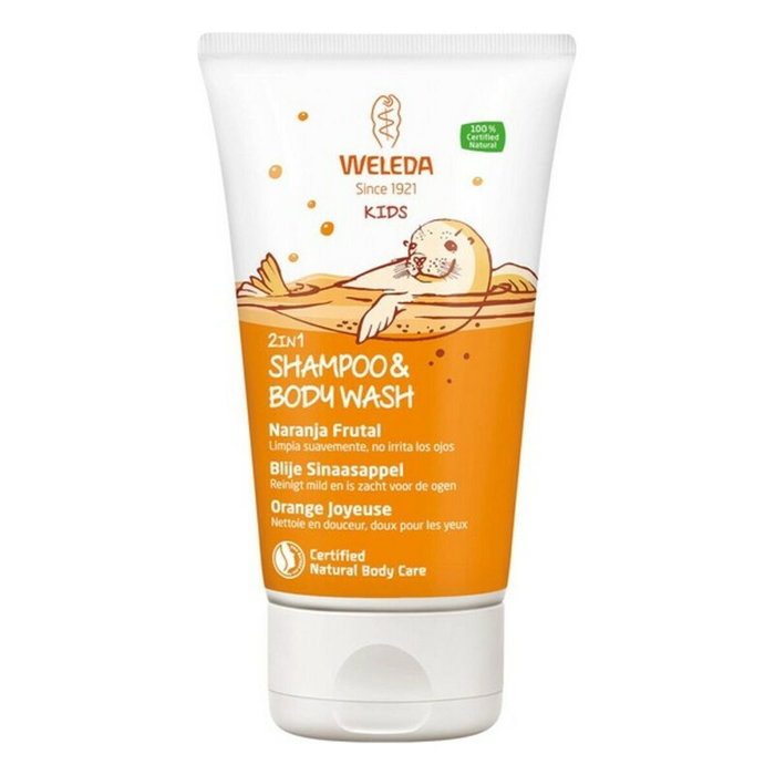 Weleda Kids Champú y Gel Ducha 2 en 1 Naranja Frutal 150 mL