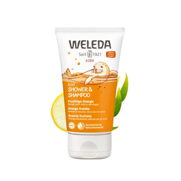 Weleda Champú y Gel Ducha Infantil 2 en 1 Naranja Frutal 150 mL