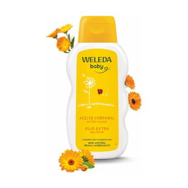Weleda Aceite Corporal Caléndula para Bebé 200 ml - Cuidado Suave Post-Baño