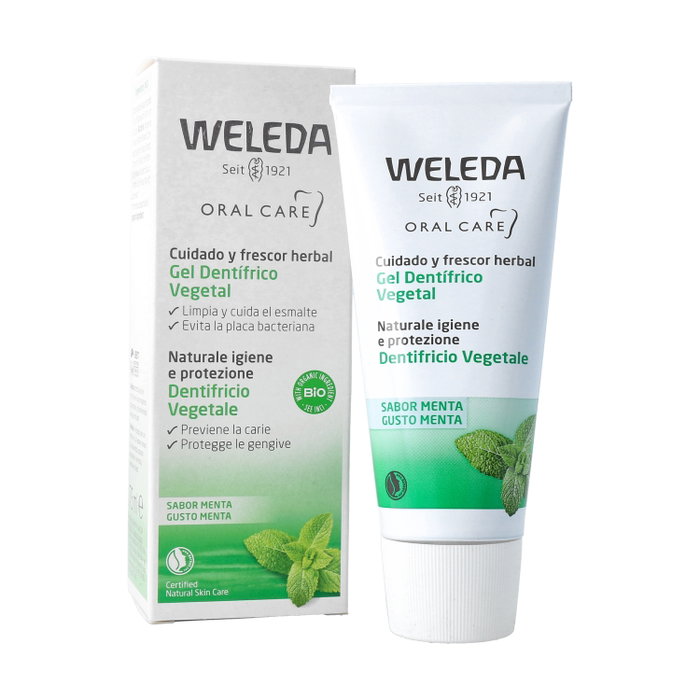 Weleda Pasta Dental Vegetal 75ml Gel Dentífrico Suave Weleda Pasta Dental Vegetal 75ml Gel Dentífrico Suave