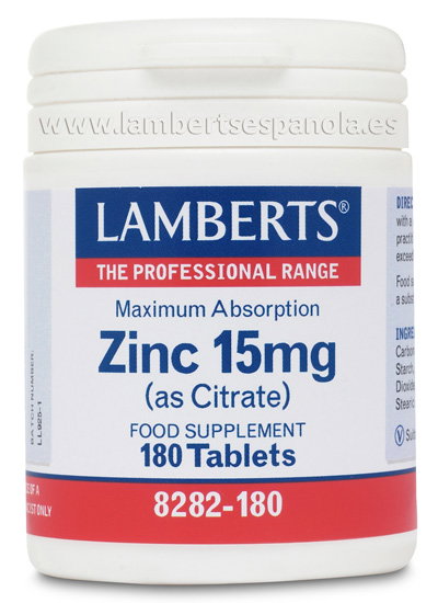 Zinc 15 Mg. 180 Tabletas Zinc 15 Mg. 180 Tabletas