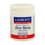 Lamberts Zinc como Citrato 15 mg, 180 tabletas
