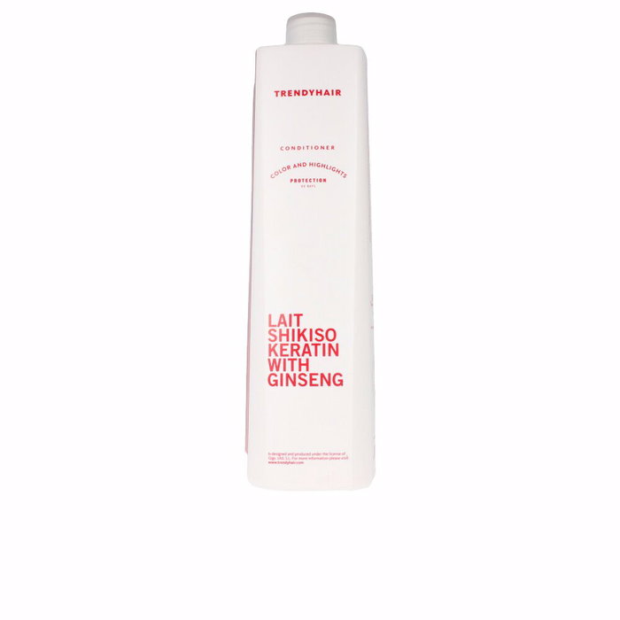 Trendy Hair Lait Shikiso Keratin & Ginseng 1000 ml de acondicionador para cabello coloreado Trendy Hair Lait Shikiso Keratin & Ginseng 1000 ml de acondicionador para cabello coloreado