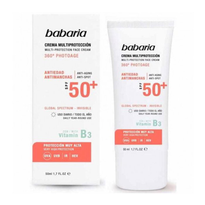 Babaria Solar Multiprotección Crema Antimanchas SPF50+ 50 ml