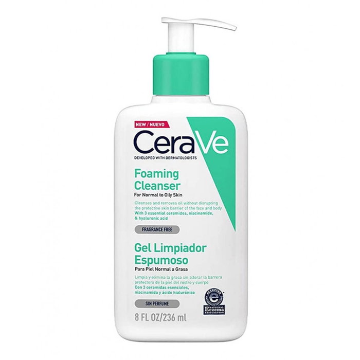 Cerave Gel Limpiador Espumoso para Piel Normal a Grasa 236 ml Cerave Gel Limpiador Espumoso para Piel Normal a Grasa 236 ml