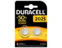 Duracell CR2025/DL2025 - Pila de Litio Botón 3V, Pack de 2 Unidades, para Calculadoras, Cámaras y Electrónica