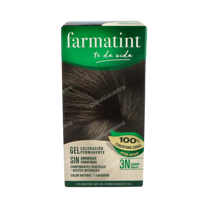 Farmatint Gel Coloración Permanente 3n-Castaño Oscuro, 5 unidades