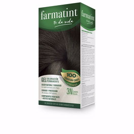 Farmatint Gel Coloración Permanente 3n Castaño Oscuro 5 u de Pack de 5 unidades. Color: 3n-castaño oscuro