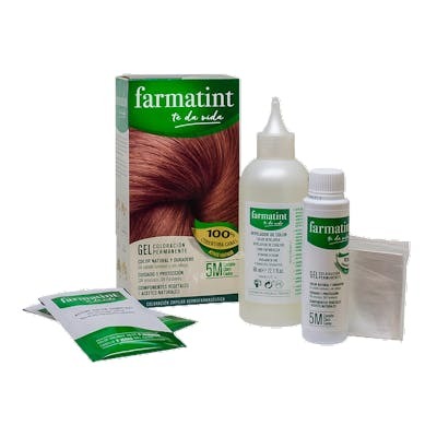Farmatint Gel Coloración Permanente 5m-Castaño Claro Caoba