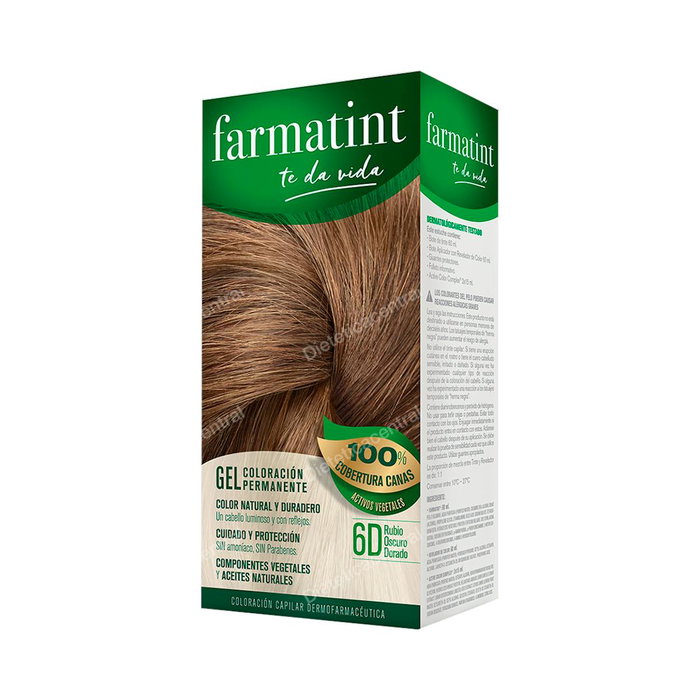 Farmatint Gel Coloración Permanente 6d-rubio oscuro dorado 5 u
