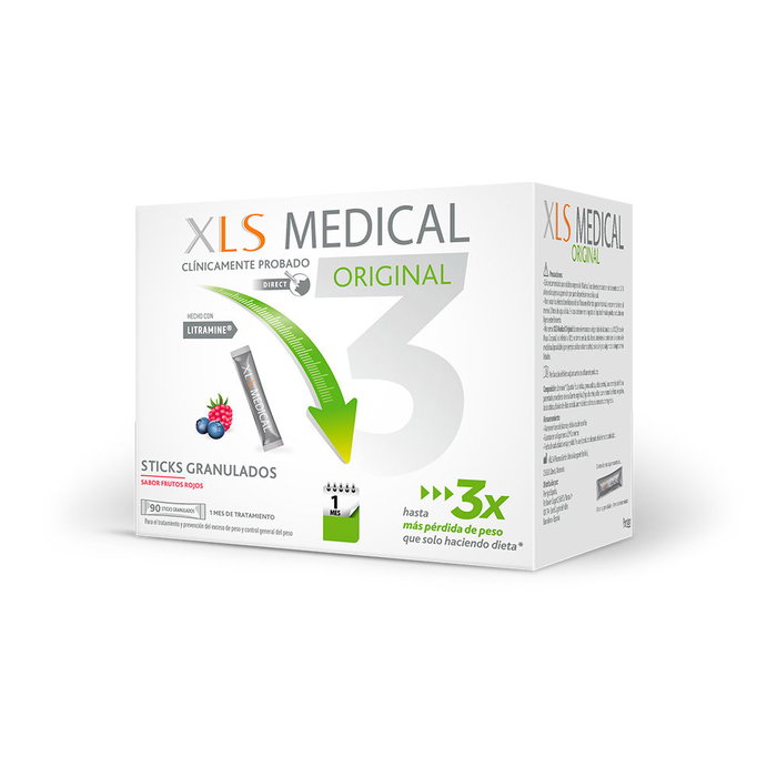 Xls Medical Original Captagrasas Sticks Granulados 90 u Control de Peso