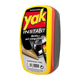 Yak esponja autobrillante incolora para limpiar, impermeabilizar y abrillantar calzado al instante - 1 unidad