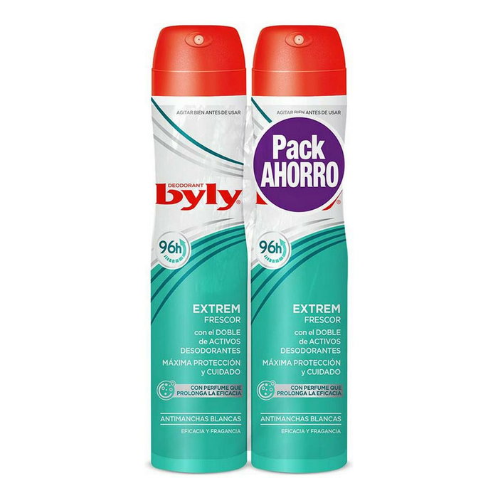 Byly Extrem Frescor 96H Deo Vaporizador 2 x 200 ml Byly Extrem Frescor 96H Deo Vaporizador 2 x 200 ml