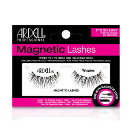Ardell Magnetic Liner & Lash Wispies Pestañas Postizas, Diseño Redondeado, Volumen Medio Natural, Paquete de 2 Unidades