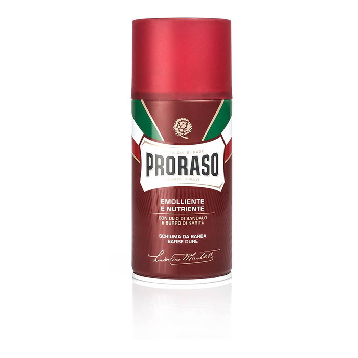 Proraso Espuma de Afeitar Sándalo 300 ml para Barba Dura