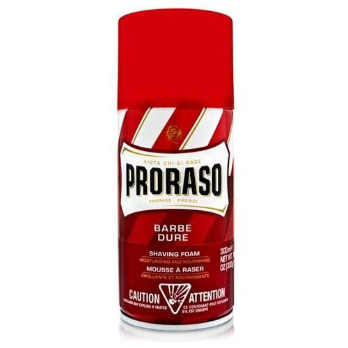Proraso Espuma de Afeitar Sándalo 300 ml para Barba Dura