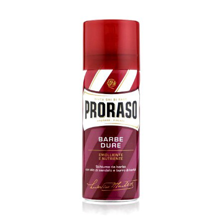 Proraso Espuma de Afeitar Sándalo 300 ml para Barba Dura
