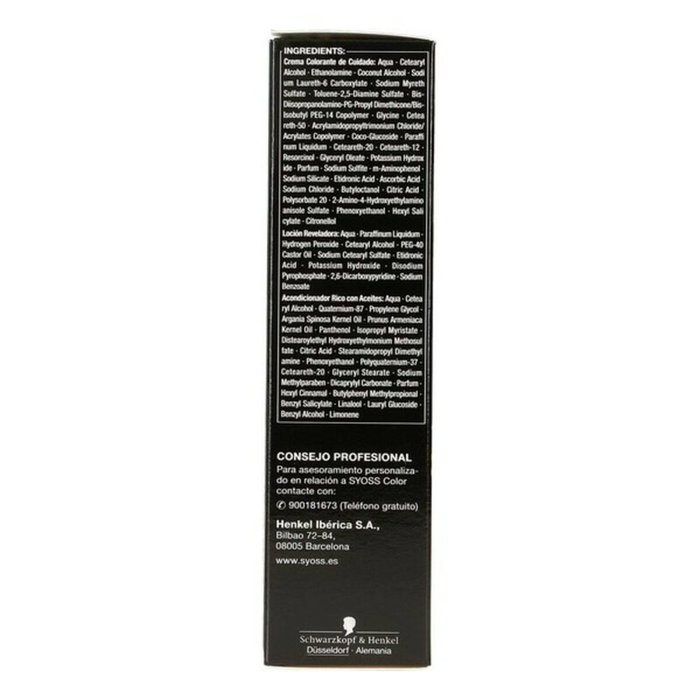 Syoss OLEO INTENSE Tinte sin amoniaco 3.10-castaño (5 pz) inevitable