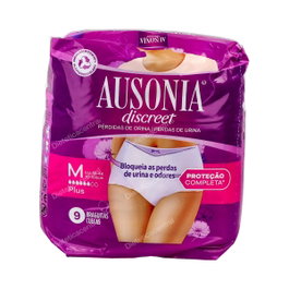 Ausonia Discreet Boutique Plus TM Pants - Compresas para Incontinencia Urinaria (9 unidades) - Bragas absorbentes con tecnología Odour Lock para pérdidas abundantes - Mujer