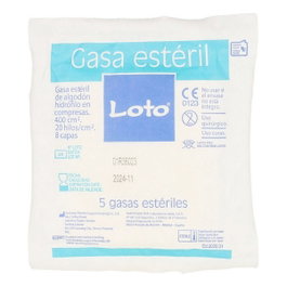 Indasec Gasa Suave Hidrófila LOTO 100% Algodón 90 u