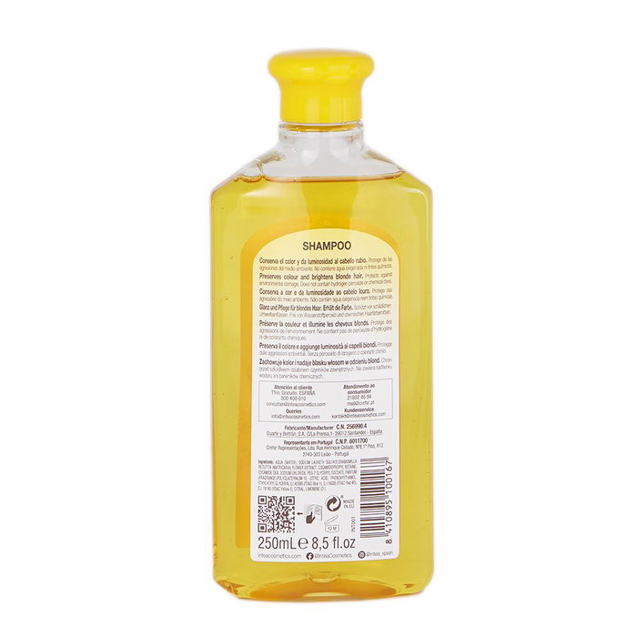 Camomila Intea Champú Reflejos Rubios 250 ml para Cabello Rubio, Realza la Belleza Natural