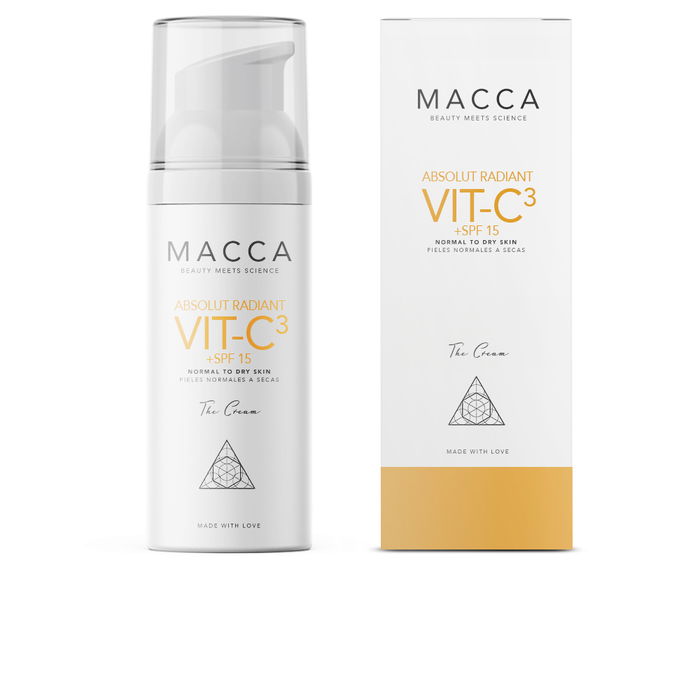 Macca ABSOLUT RADIANT VIT-C3 cream SPF15 para piel normal a seca 50 ml