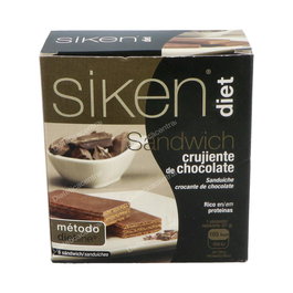 SIKEN Sandwich Crujiente Chocolate 6 Unidades