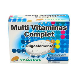 Vallesol Multivitamínico con Oligoelementos Efervescente 24 Comprimidos